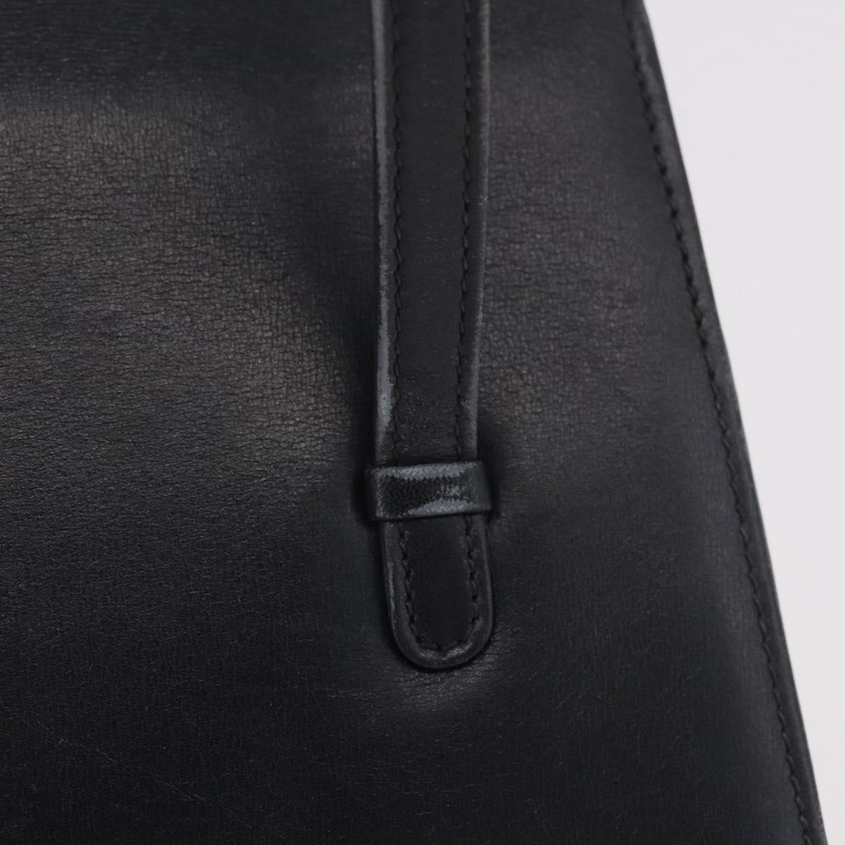 GUCCI Hand Bag Leather Black