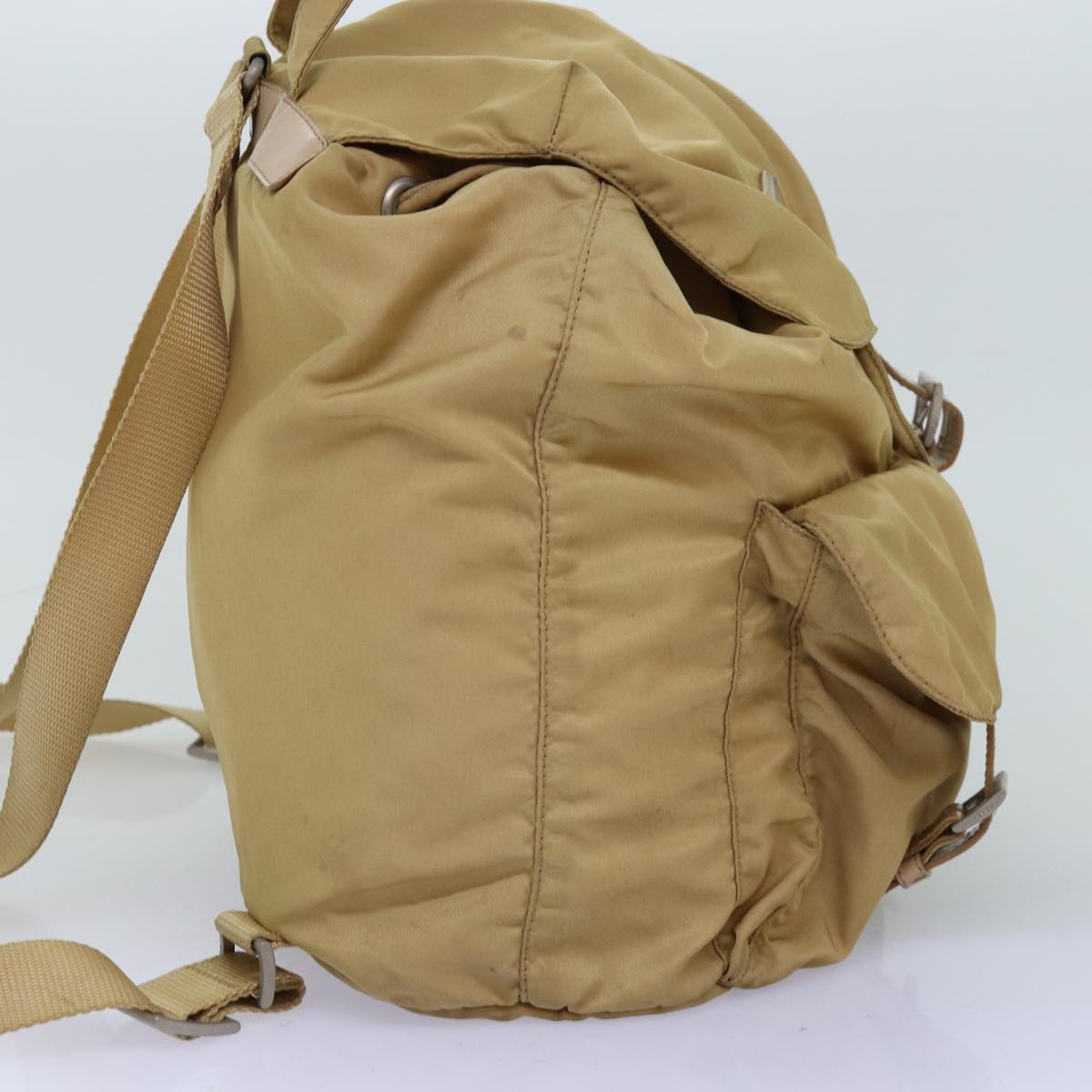 PRADA Backpack Nylon Beige