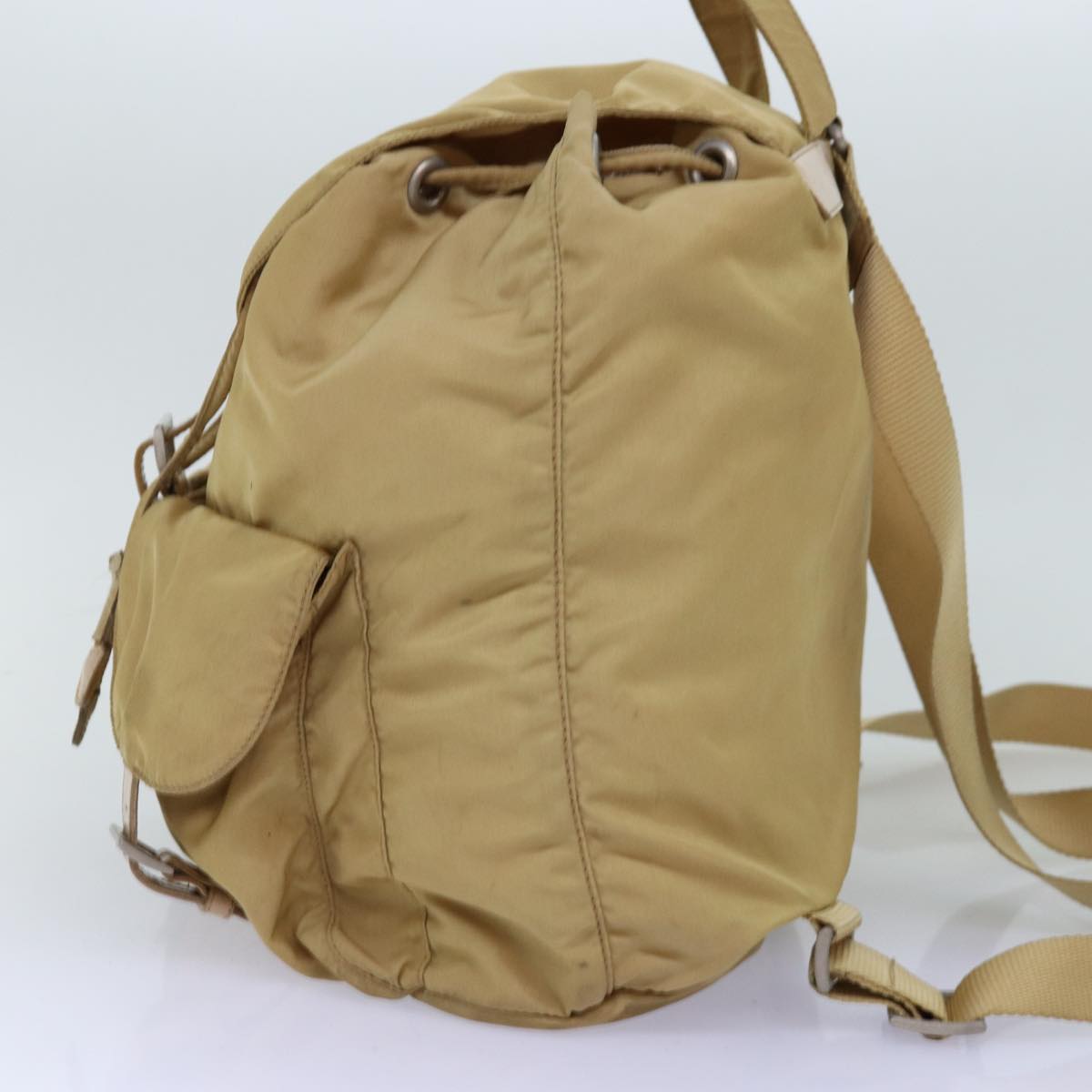 PRADA Backpack Nylon Beige