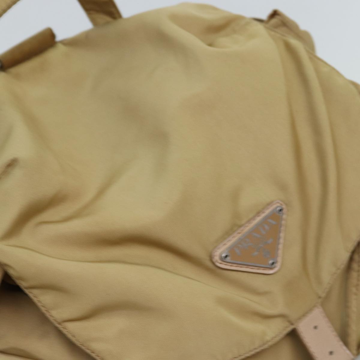 PRADA Backpack Nylon Beige