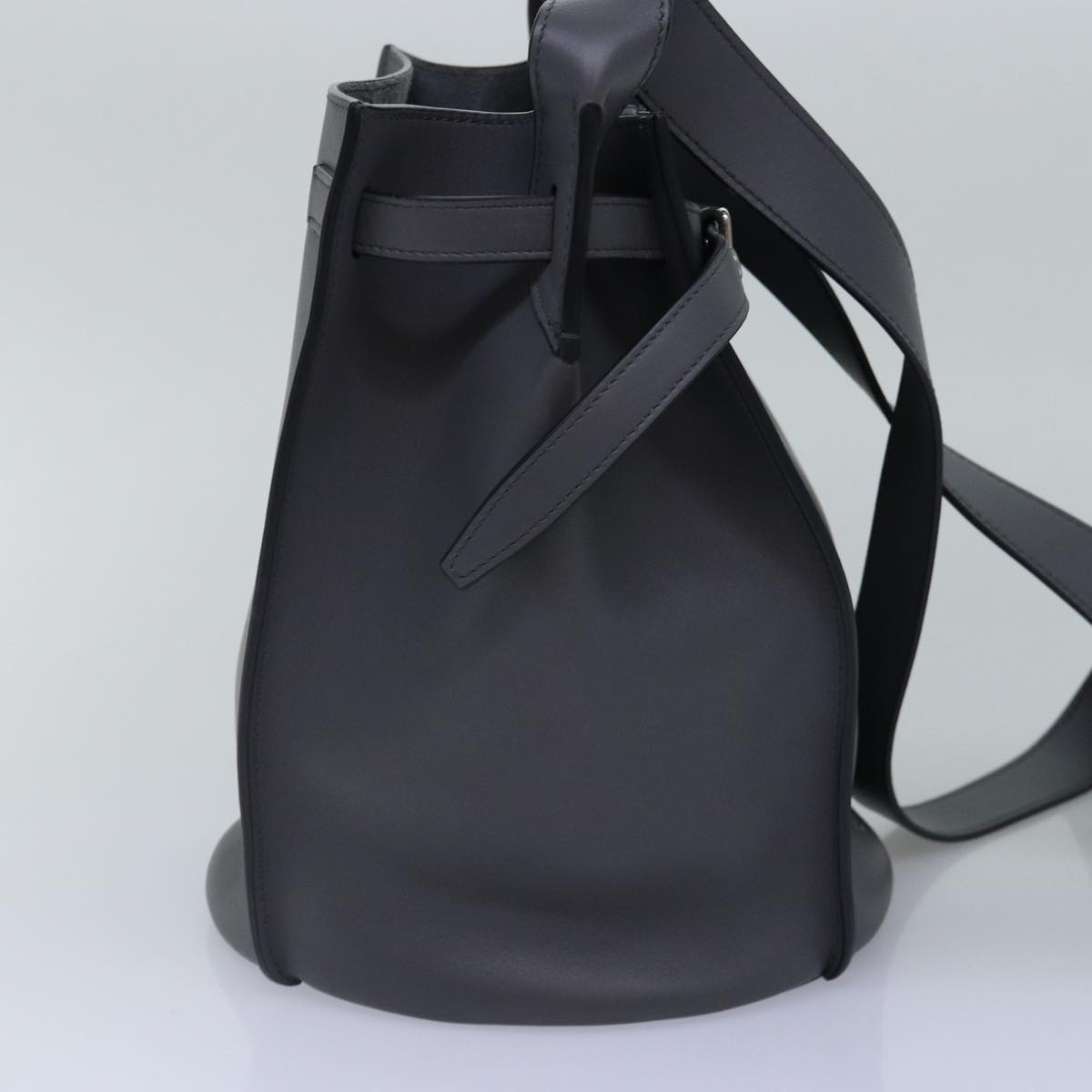 CELINE Big bag Shoulder Bag Leather Gray