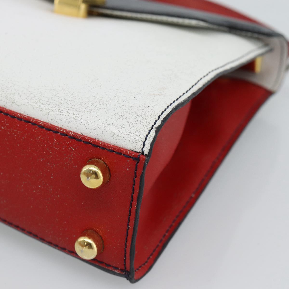 FENDI Hand Bag Leather White