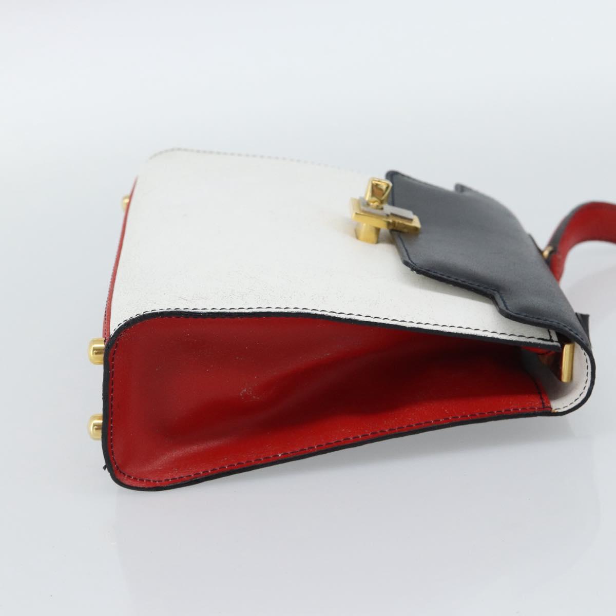 FENDI Hand Bag Leather White