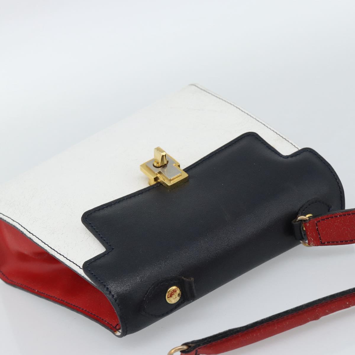FENDI Hand Bag Leather White