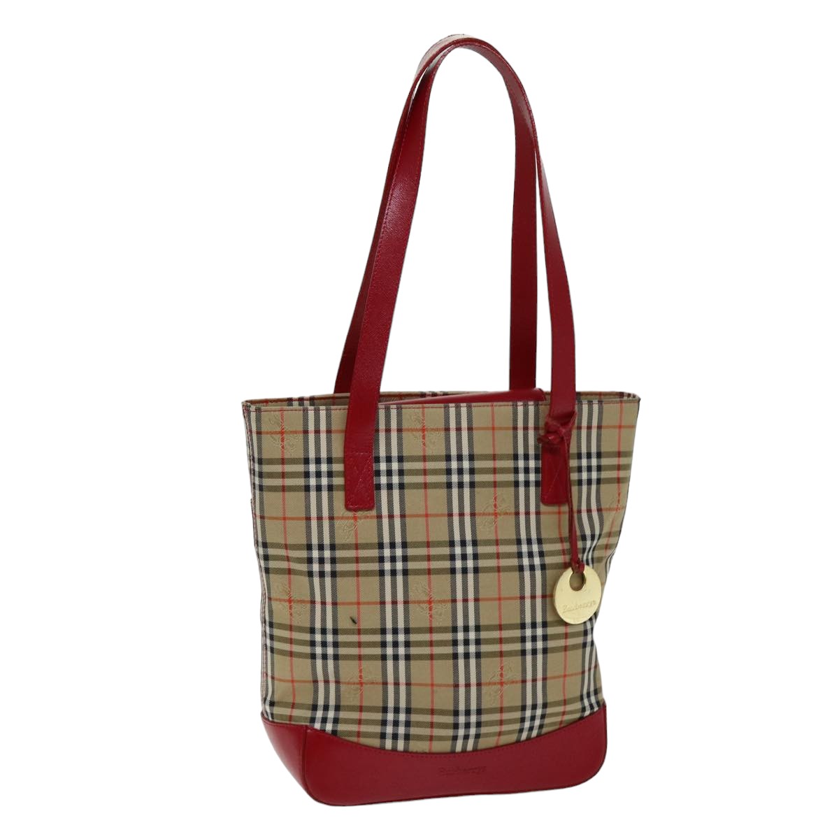 Burberrys Nova Check Tote Bag Canvas