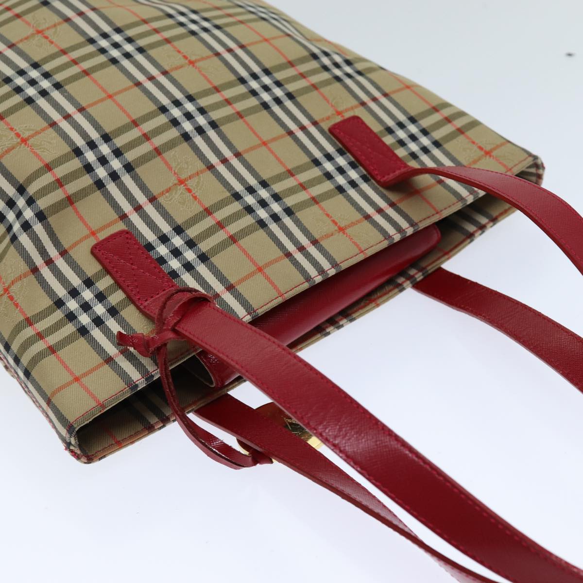 Burberrys Nova Check Tote Bag Canvas