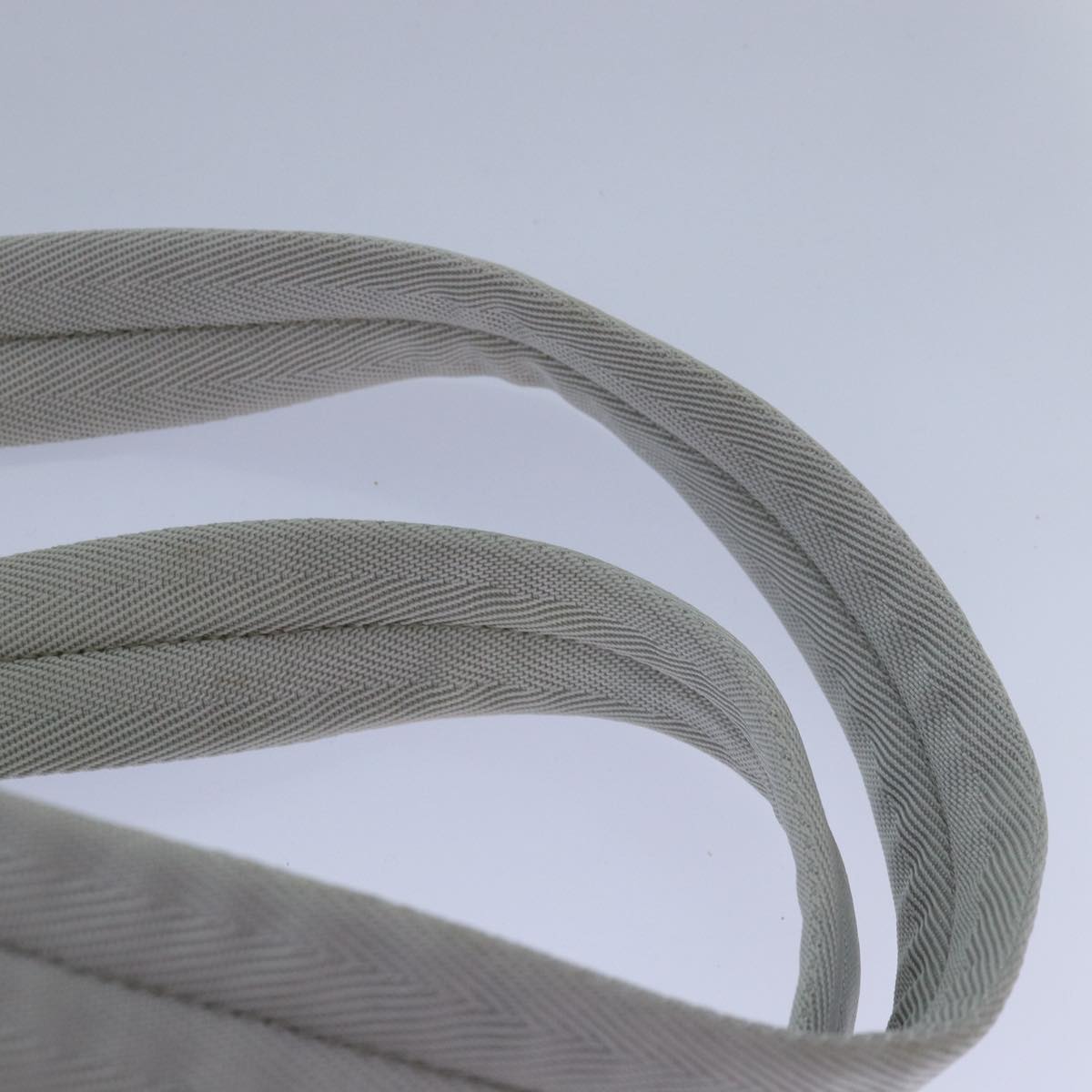 PRADA Backpack Nylon White Silver