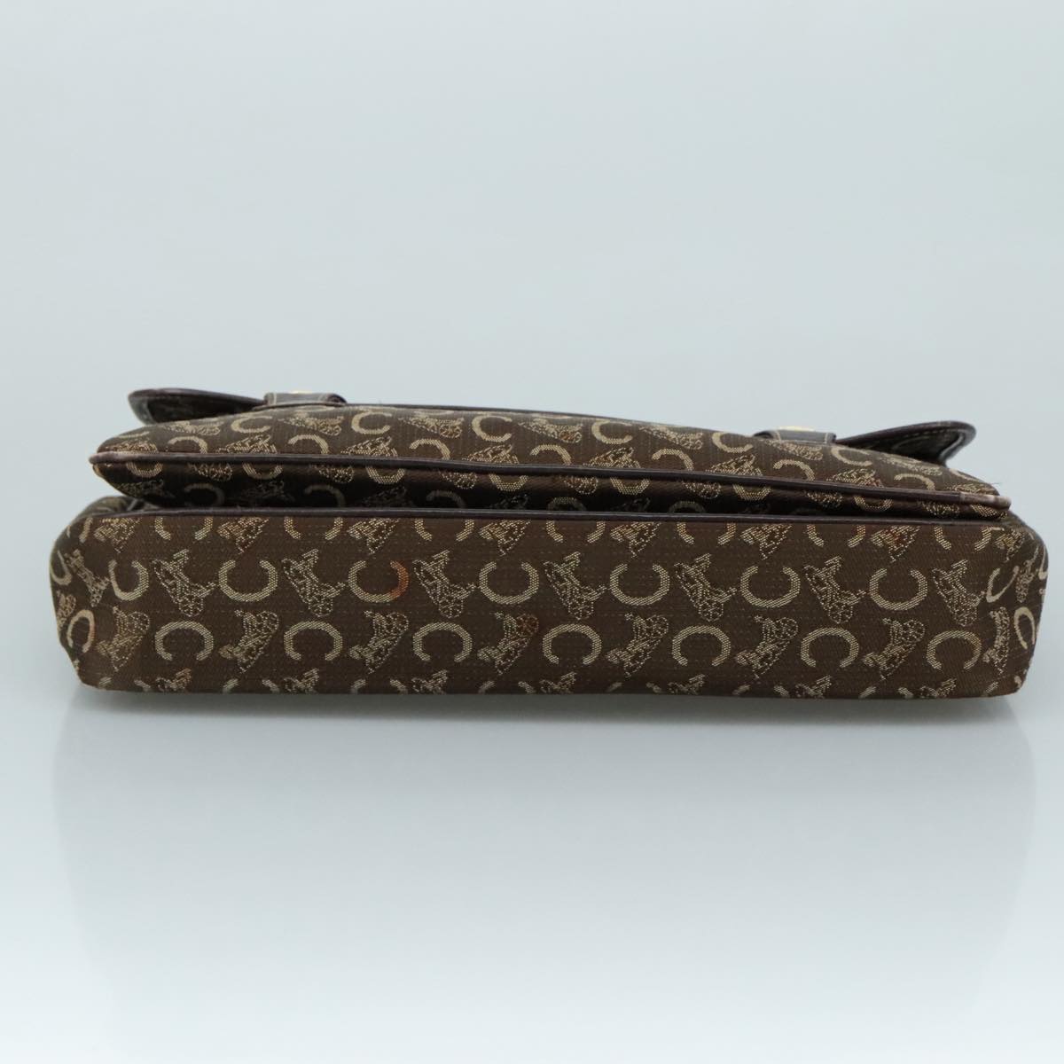 CELINE C Sulky Hand Bag Canvas Brown