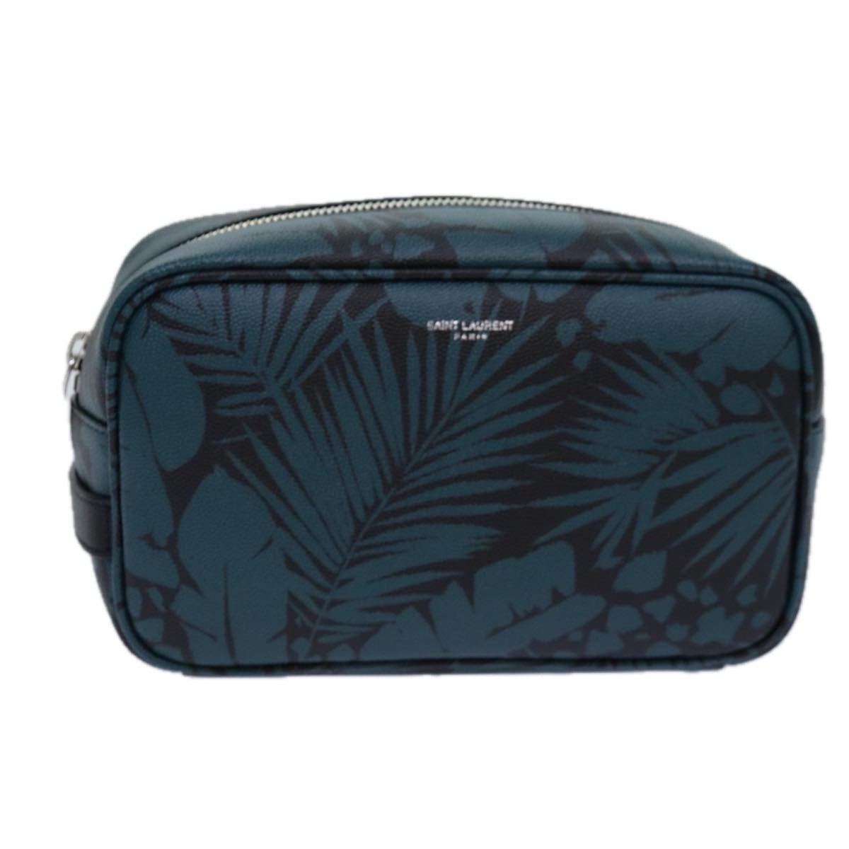 SAINT LAURENT Pouch PVC Green