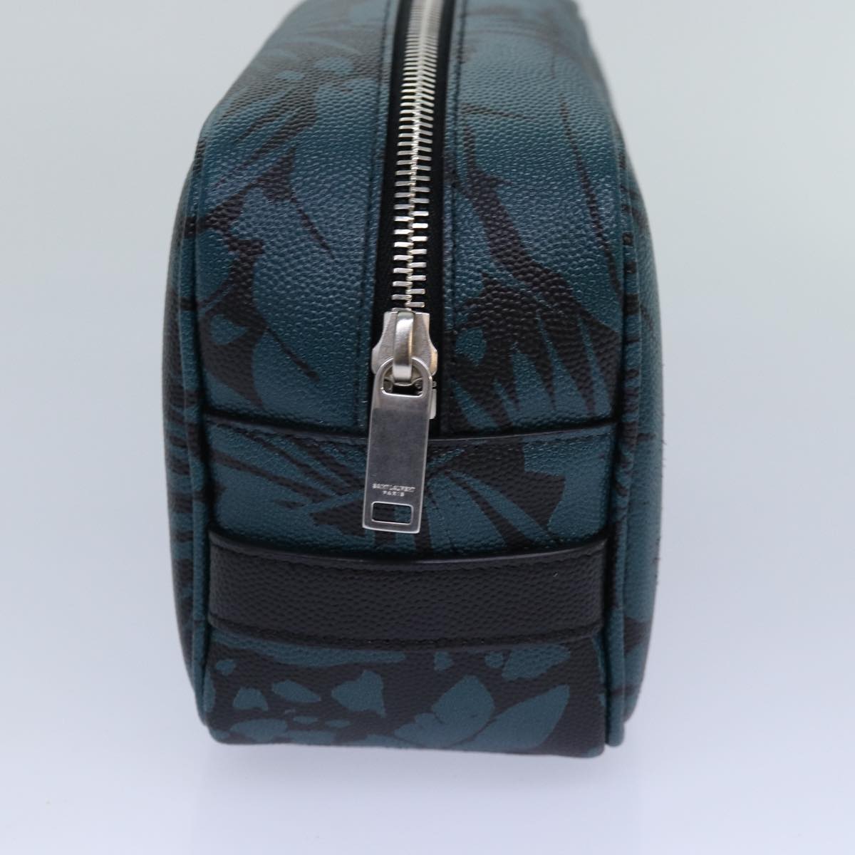 SAINT LAURENT Pouch PVC Green