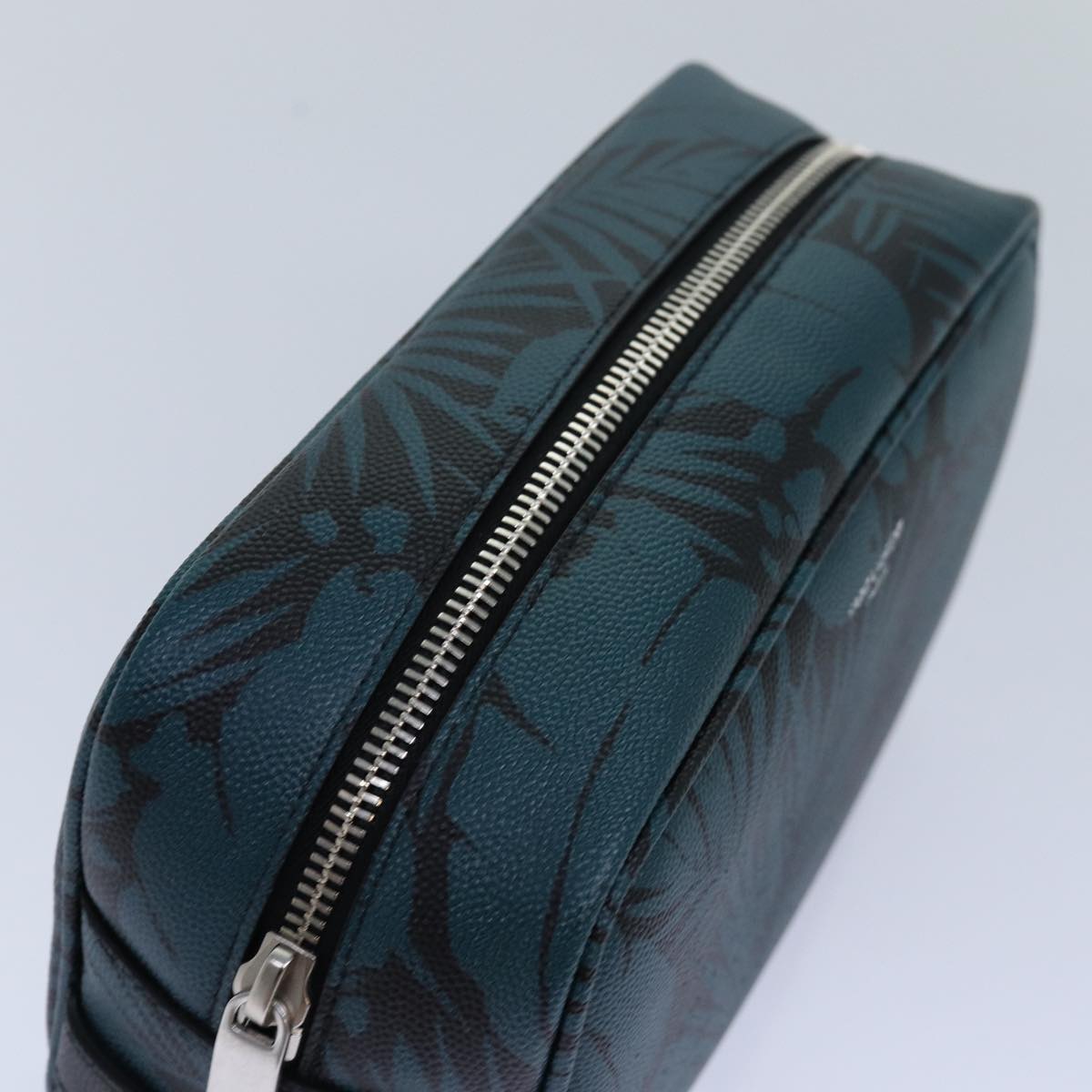 SAINT LAURENT Pouch PVC Green