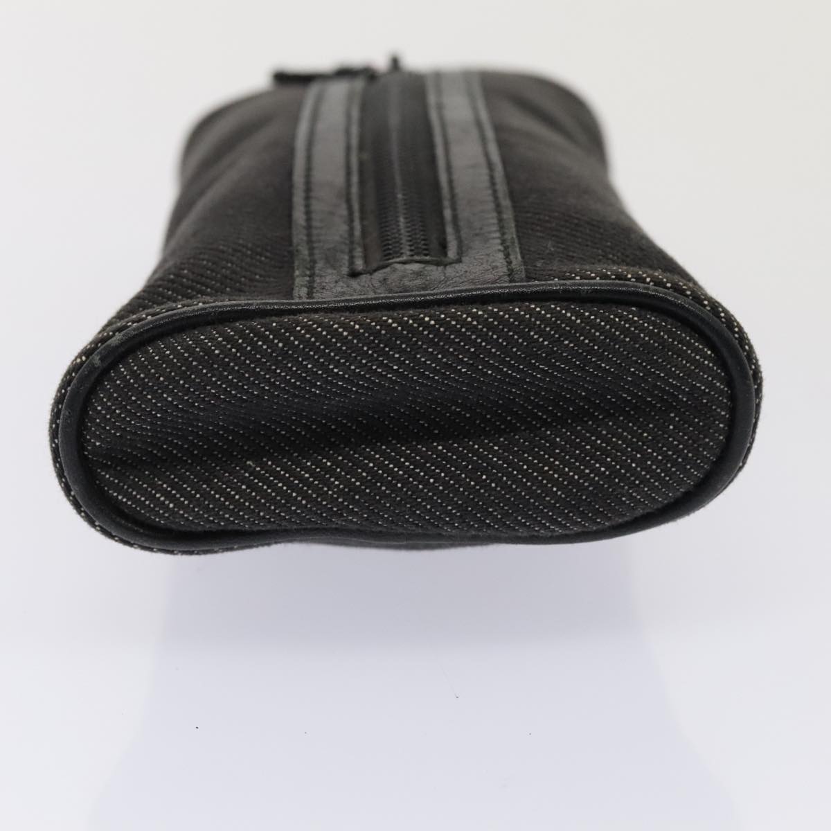 GUCCI Pouch Denim Gray Silver 90627