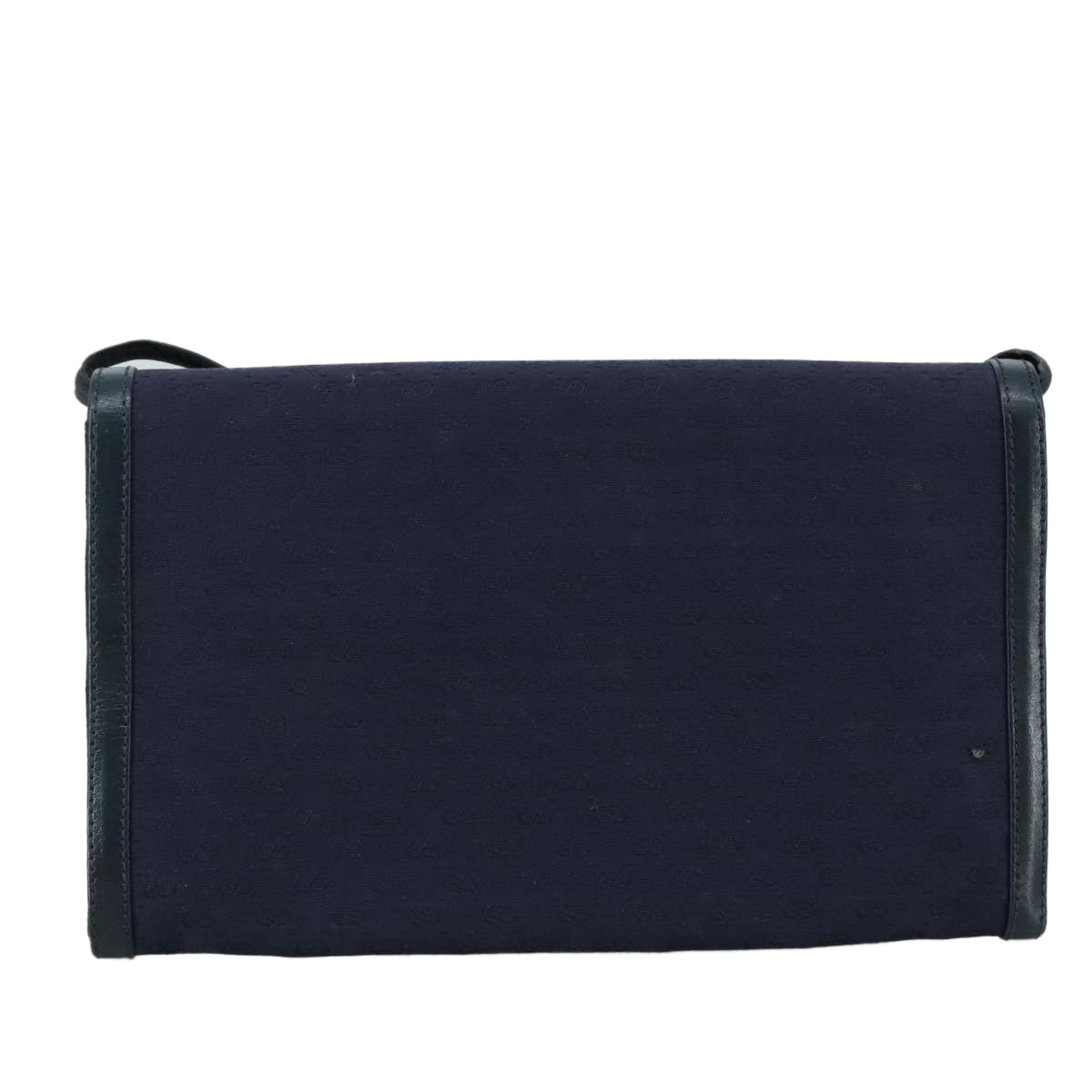 GUCCI Micro GG Canvas Shoulder Bag Navy