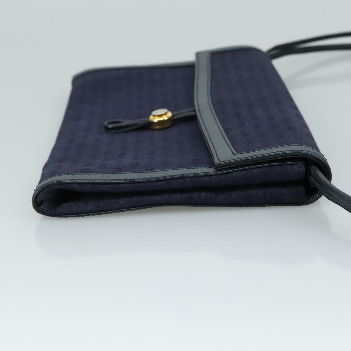 GUCCI Micro GG Canvas Shoulder Bag Navy
