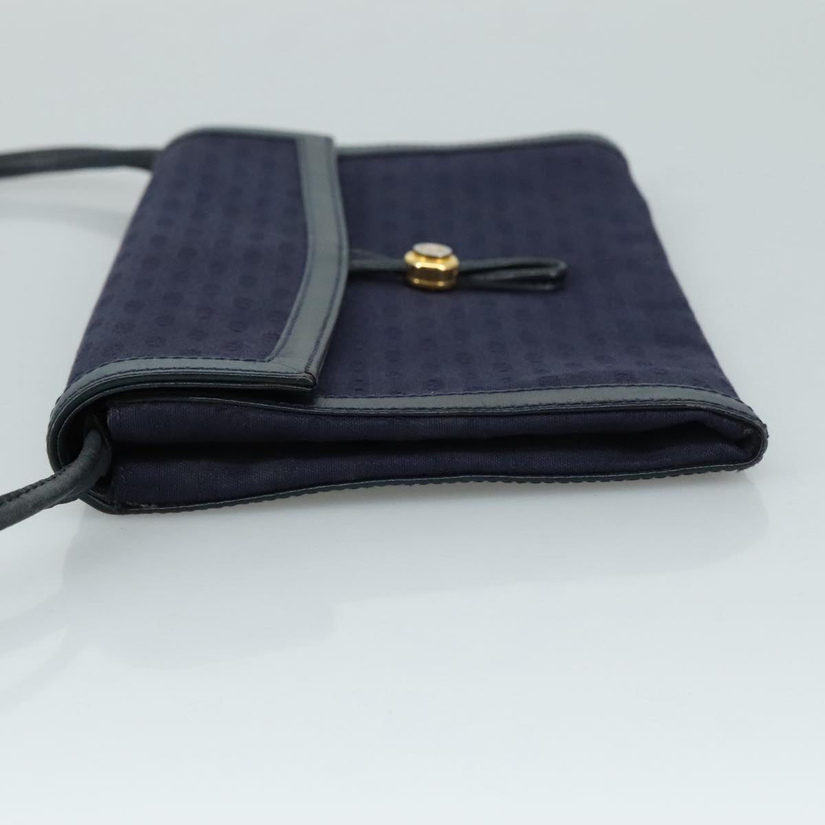 GUCCI Micro GG Canvas Shoulder Bag Navy
