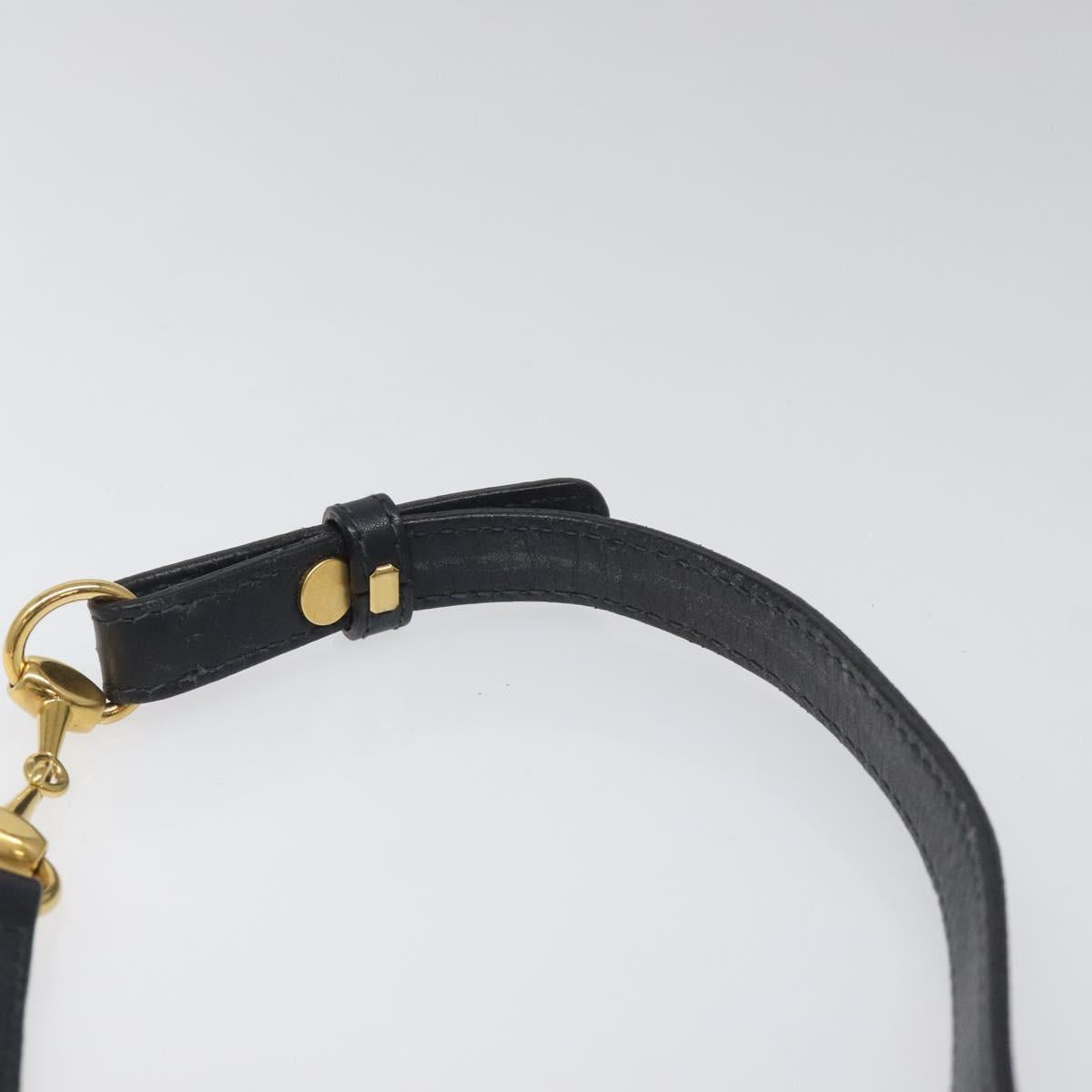 GUCCI Shoulder Bag Suede Navy