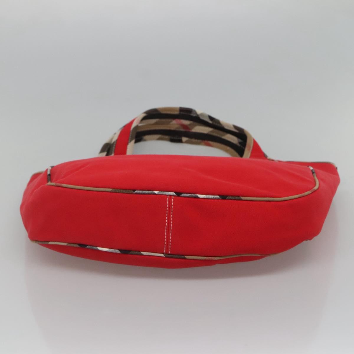 BURBERRY Shoulder Bag Canvas Red