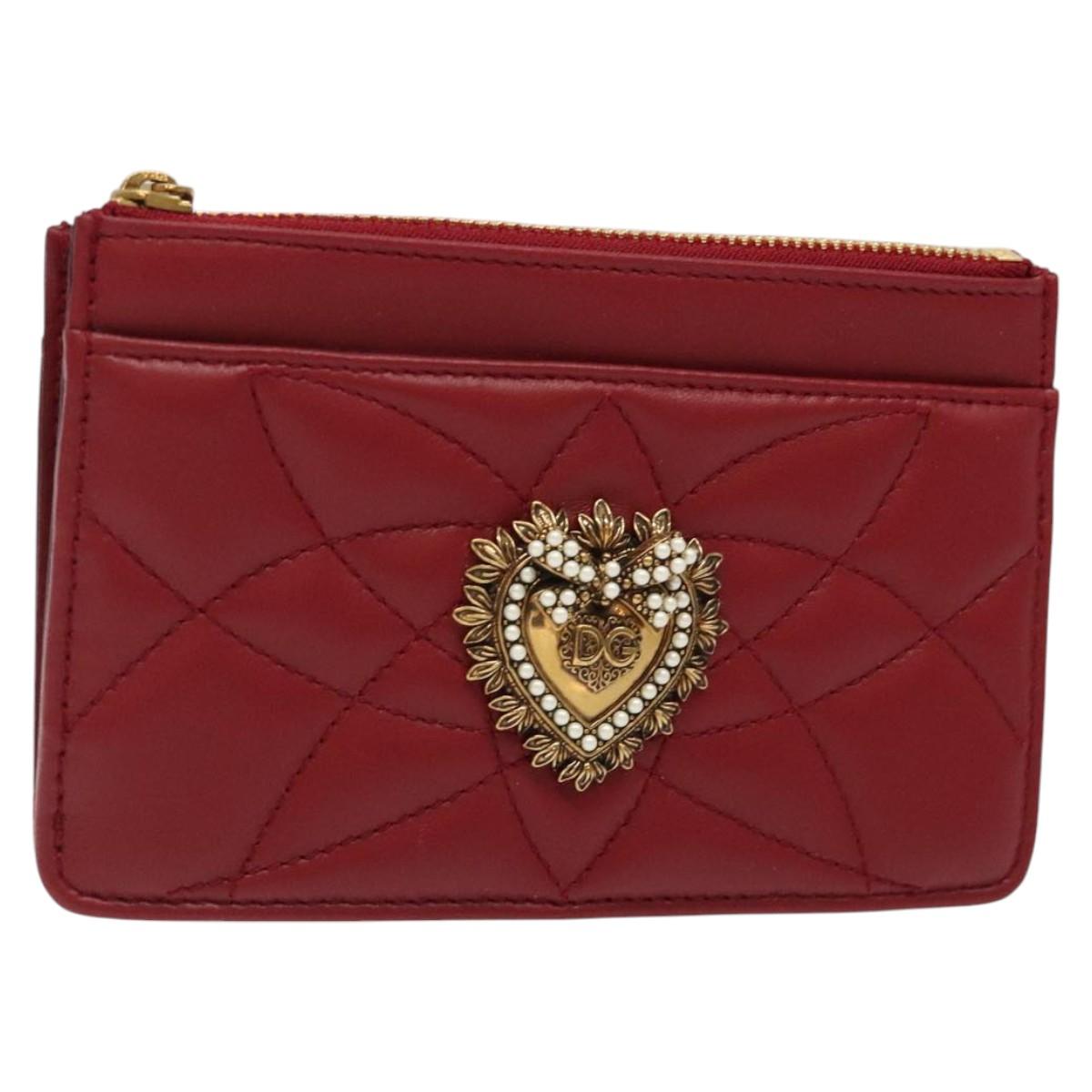 DOLCE&GABBANA Wallet Leather Red