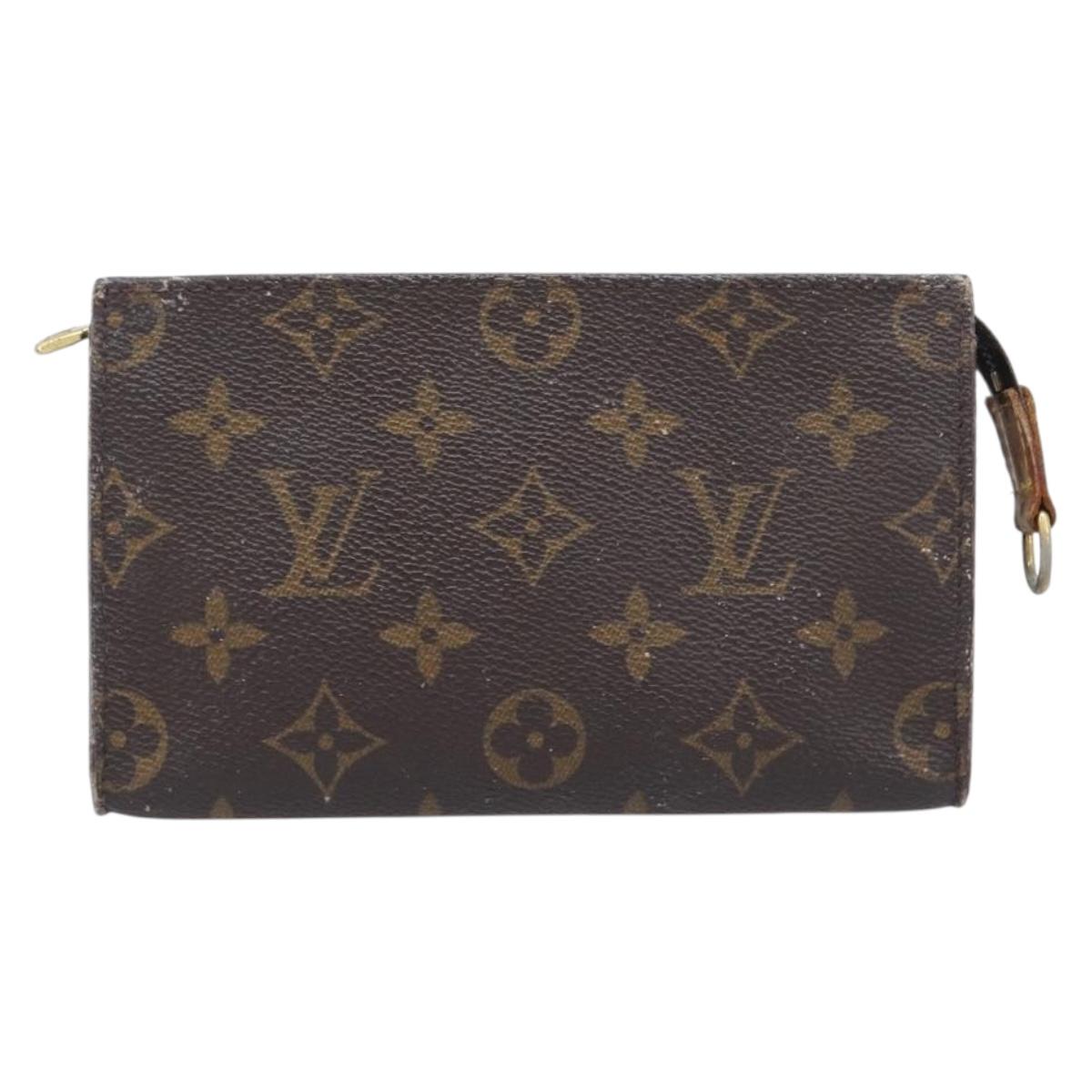 Louis Vuitton Monogram Pouch Canvas 2 Set Brown LV