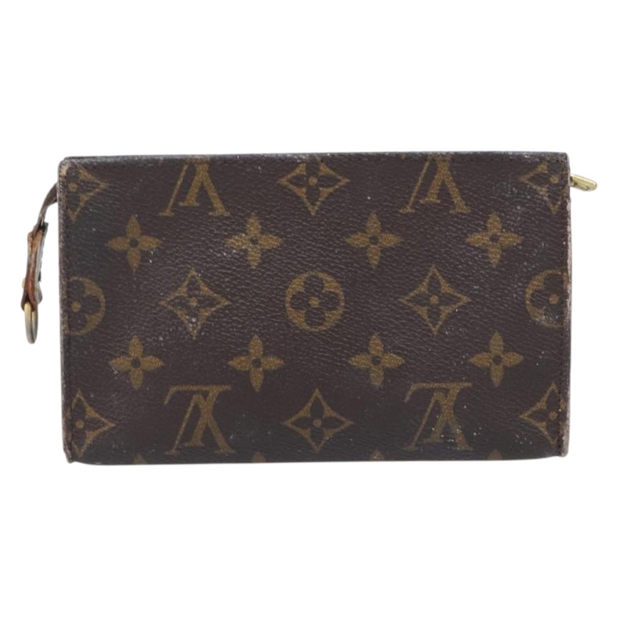 Louis Vuitton Monogram Pouch Canvas 2 Set Brown LV