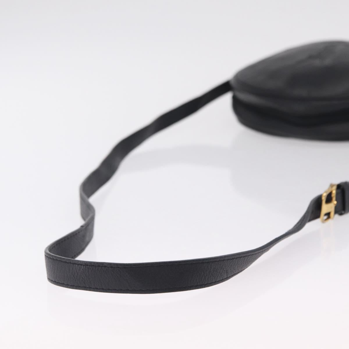 Saint Laurent Shoulder Bag Leather Black Gold Tone