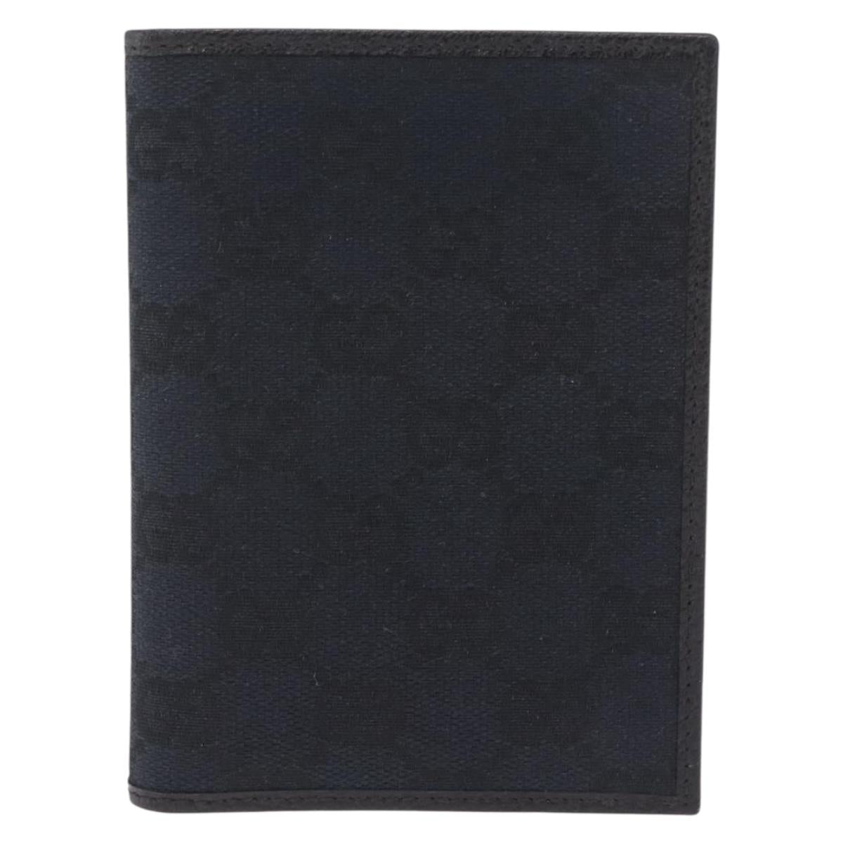 GUCCI GG Canvas Pass Case Black 141862