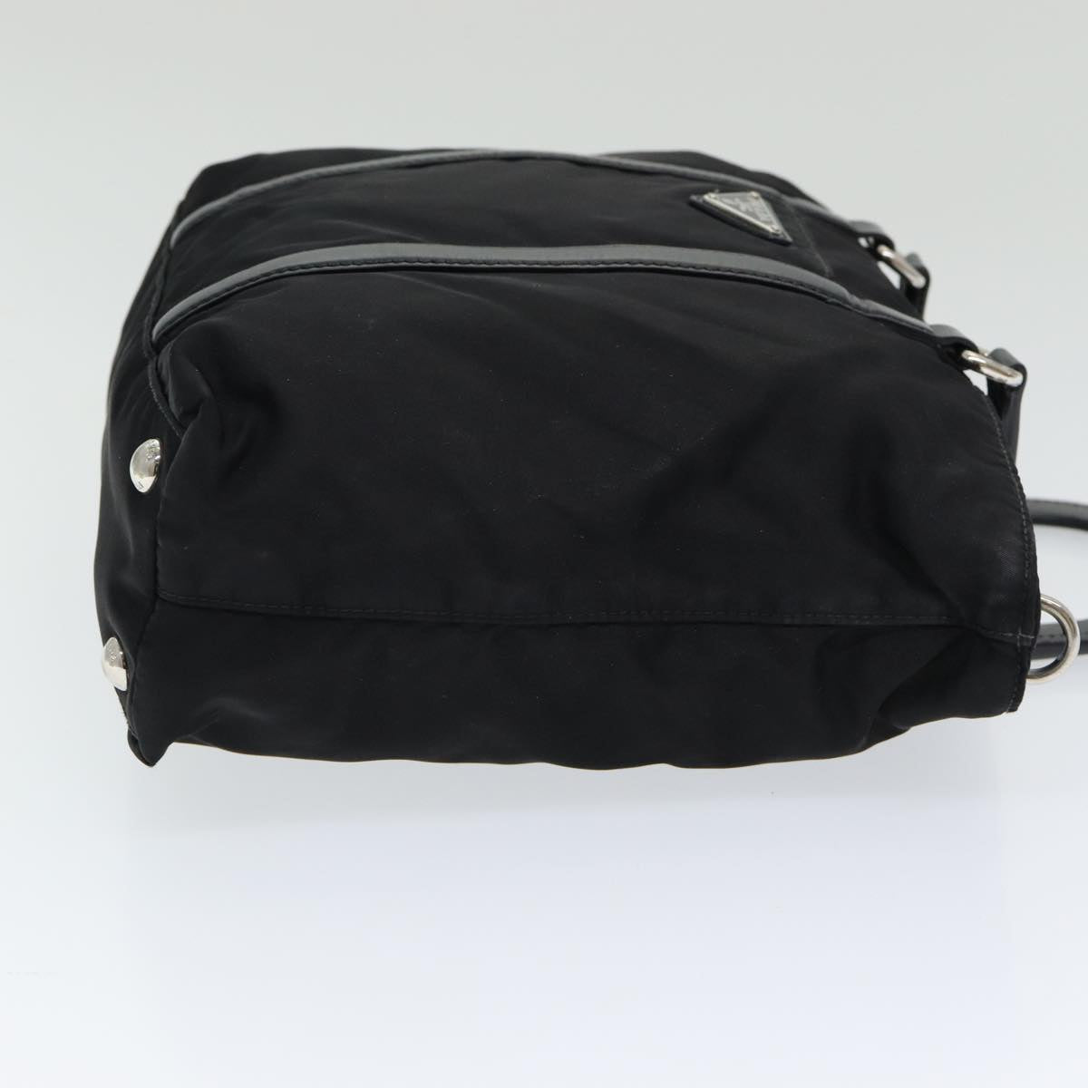 PRADA Hand Bag Nylon Black