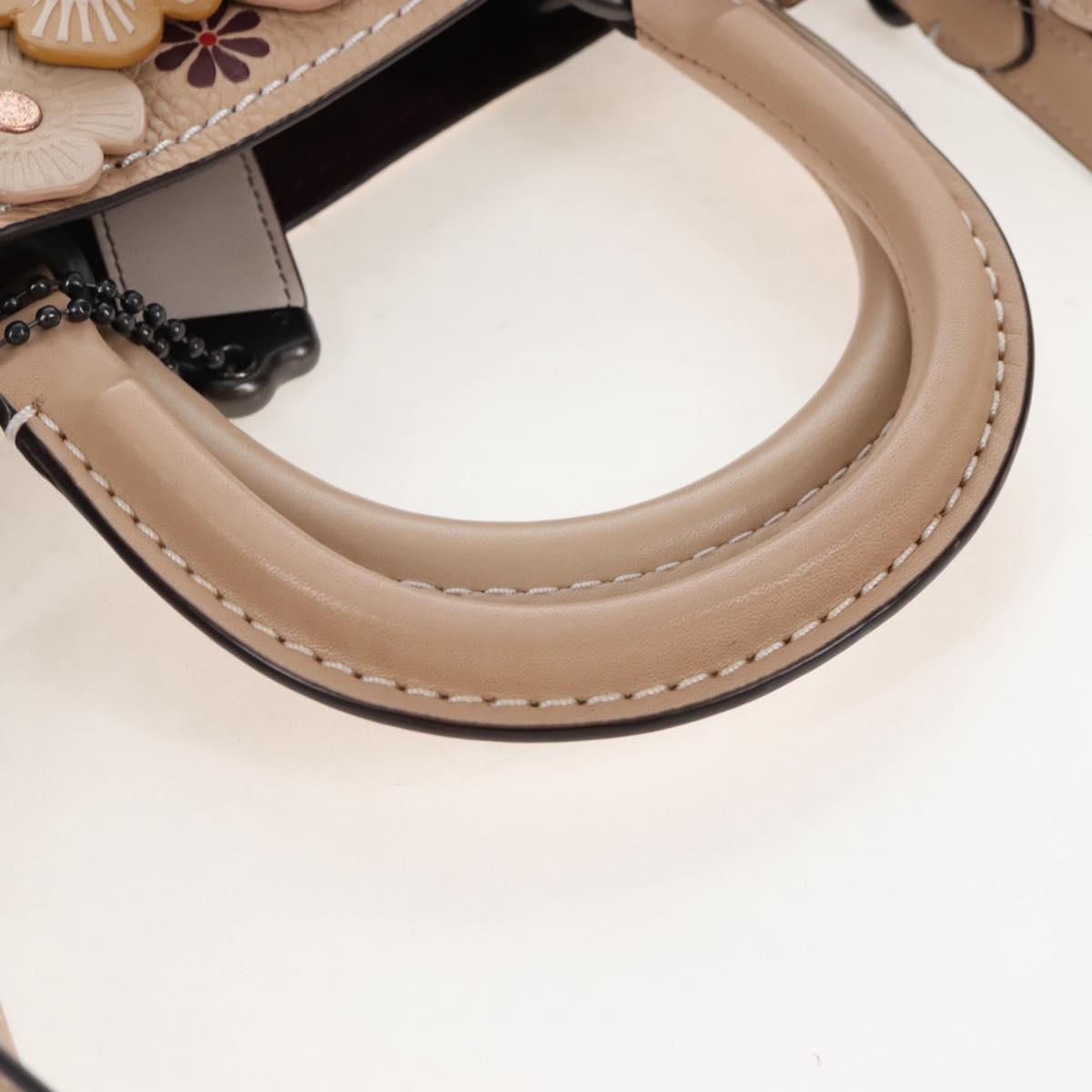 Coach Rogue 31 Hand Bag Leather Beige