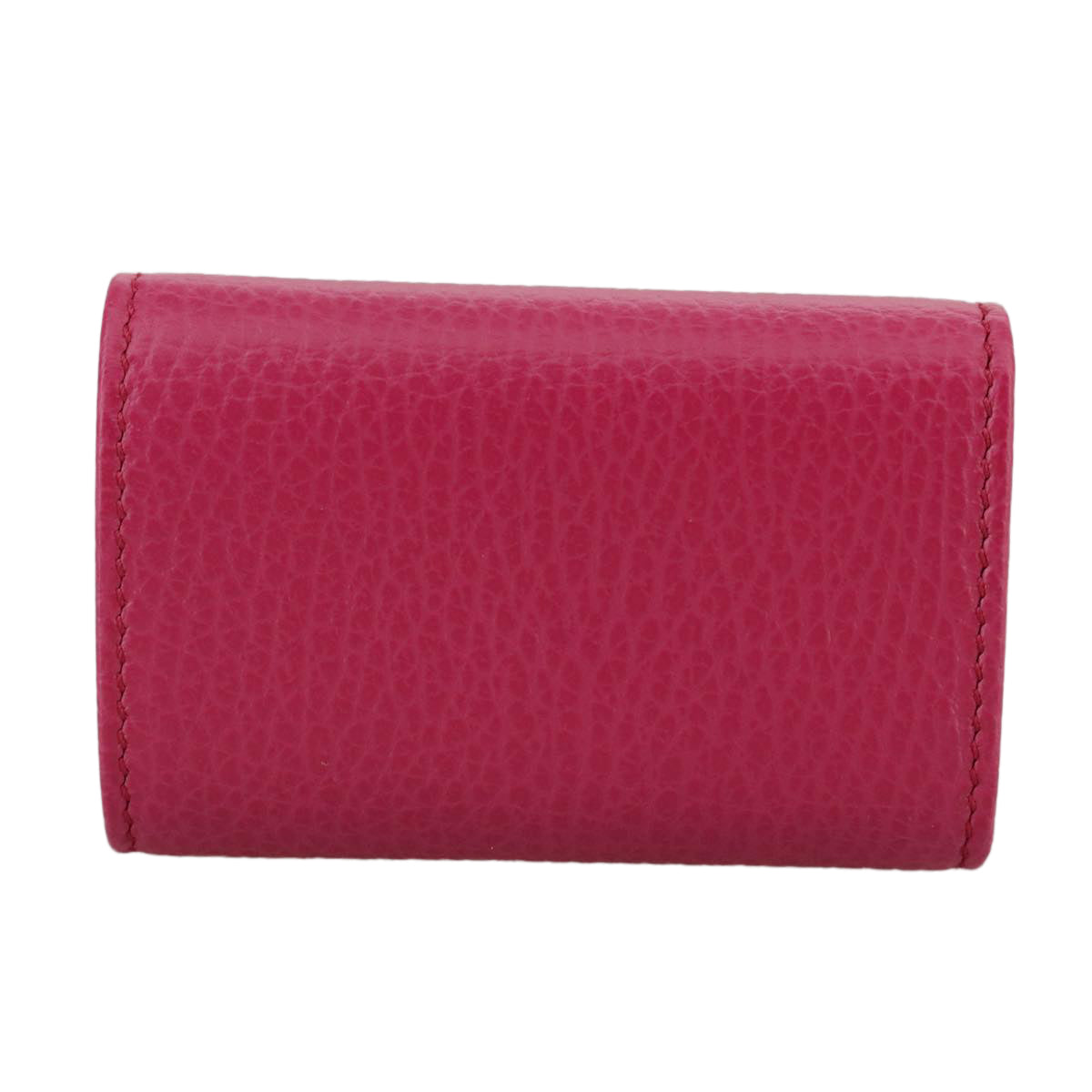 GUCCI Swing Key Case Leather Pink 354499