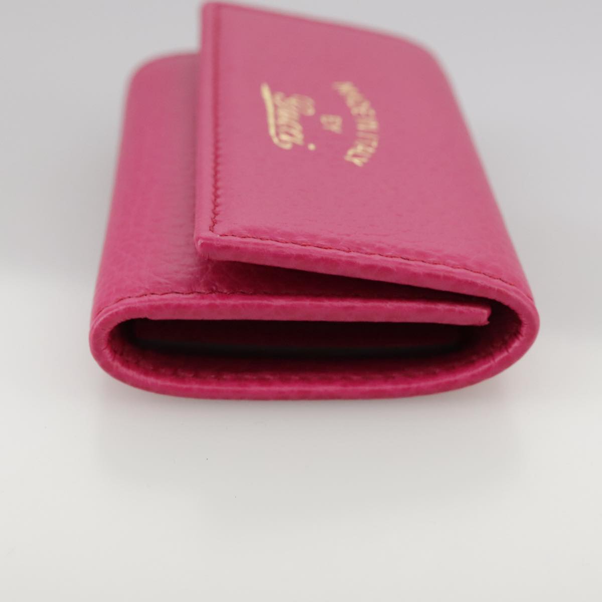 GUCCI Swing Key Case Leather Pink 354499