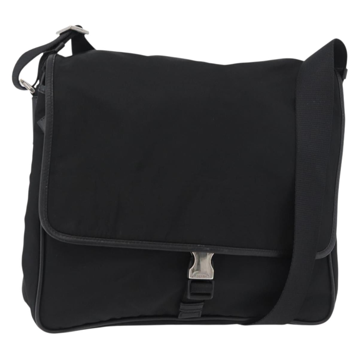 PRADA Shoulder Bag Nylon Black