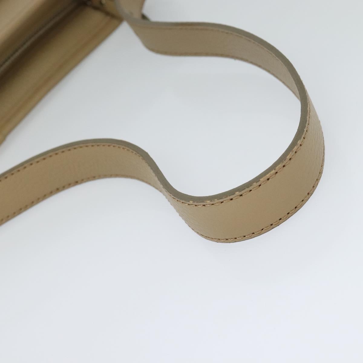 BURBERRY Shoulder Bag Leather Beige