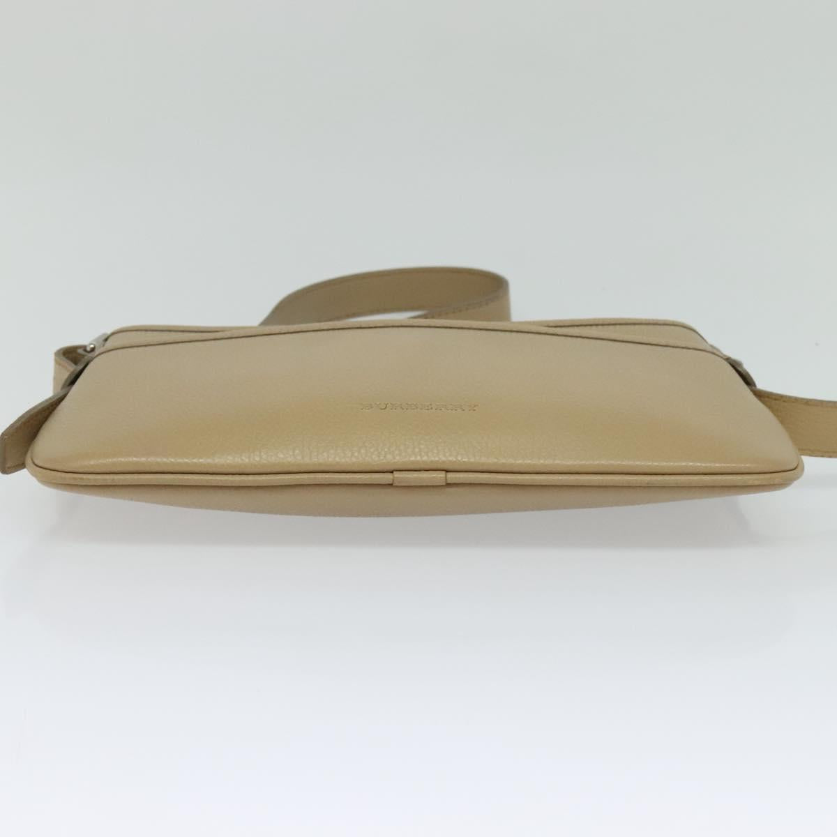 BURBERRY Shoulder Bag Leather Beige