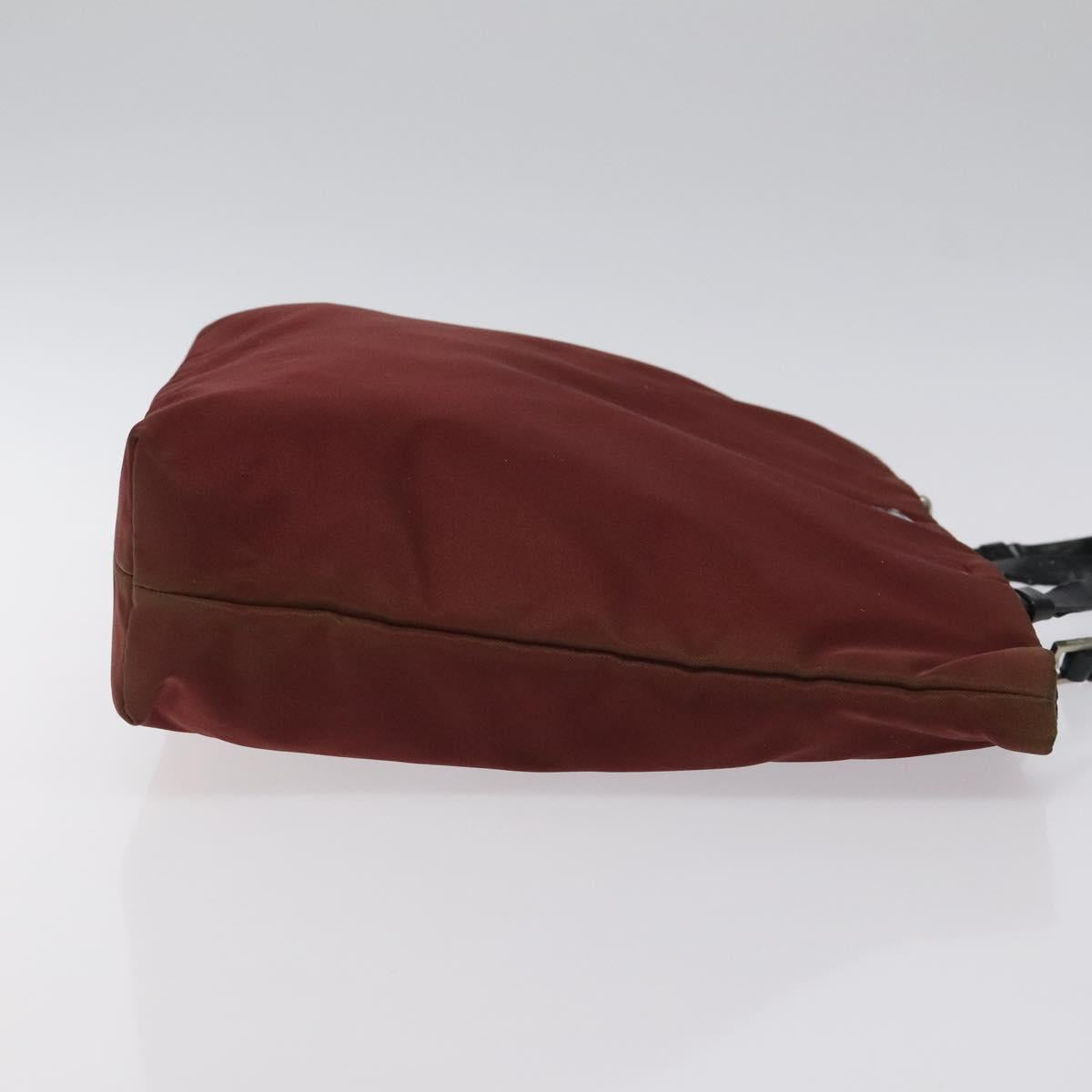 PRADA Hand Bag Nylon Red