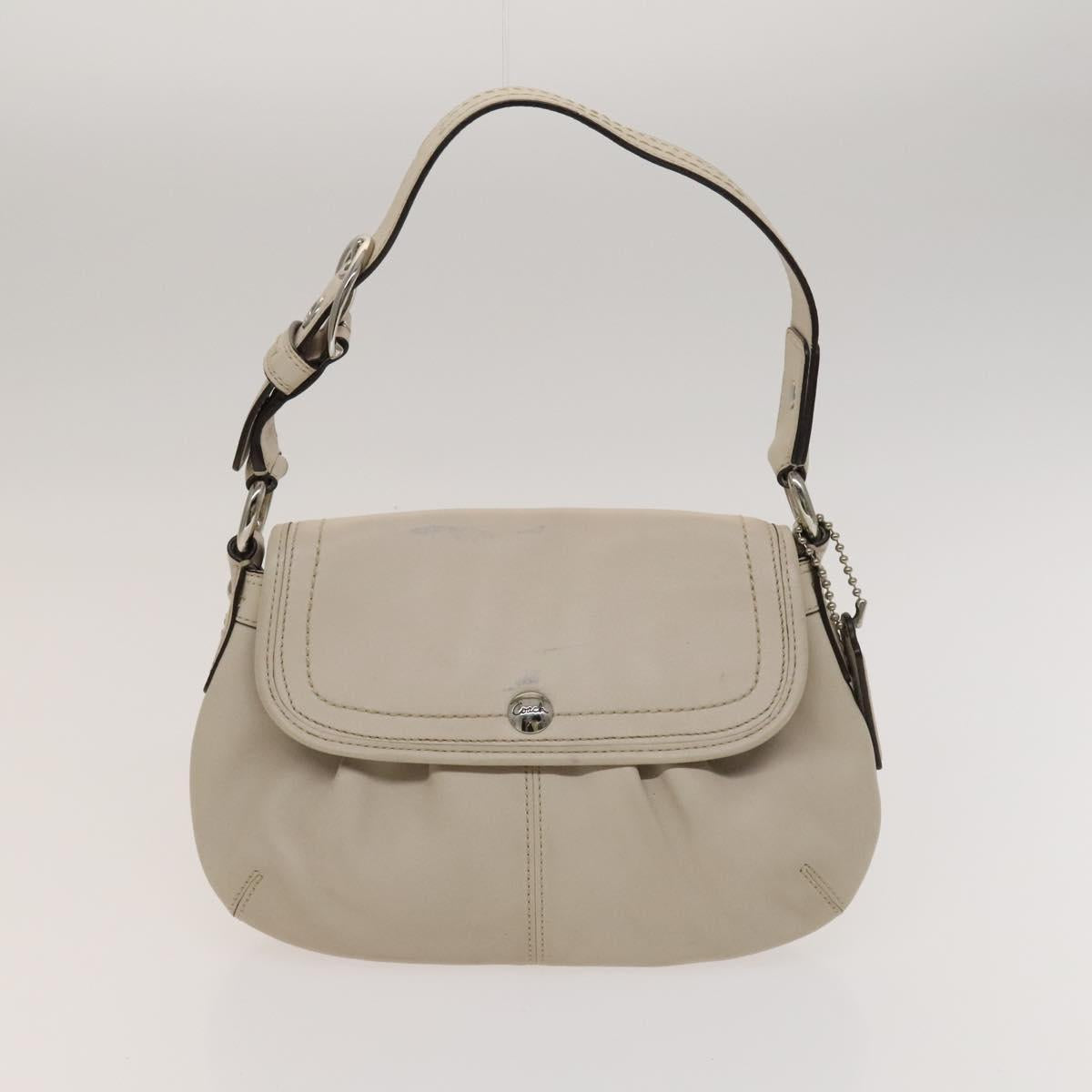 Coach Shoulder Bag Leather 2Set Brown Light Beige