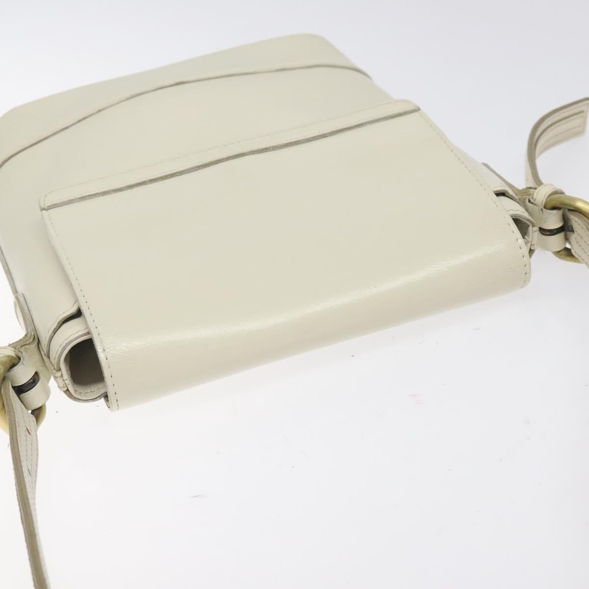 BURBERRY Shoulder Bag Leather White