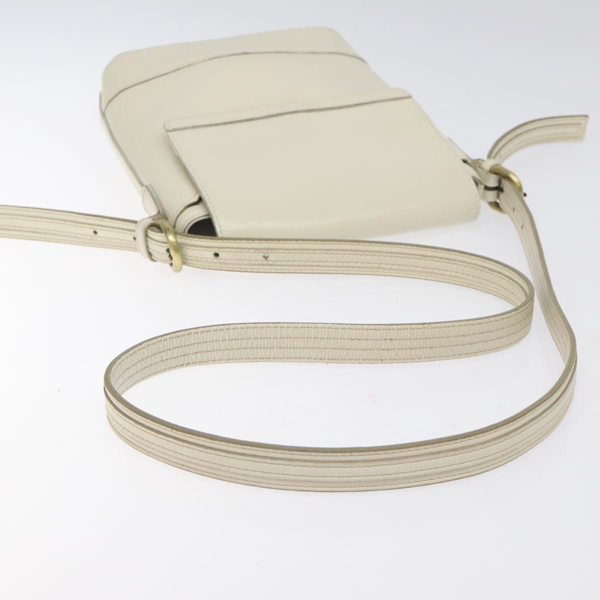 BURBERRY Shoulder Bag Leather White