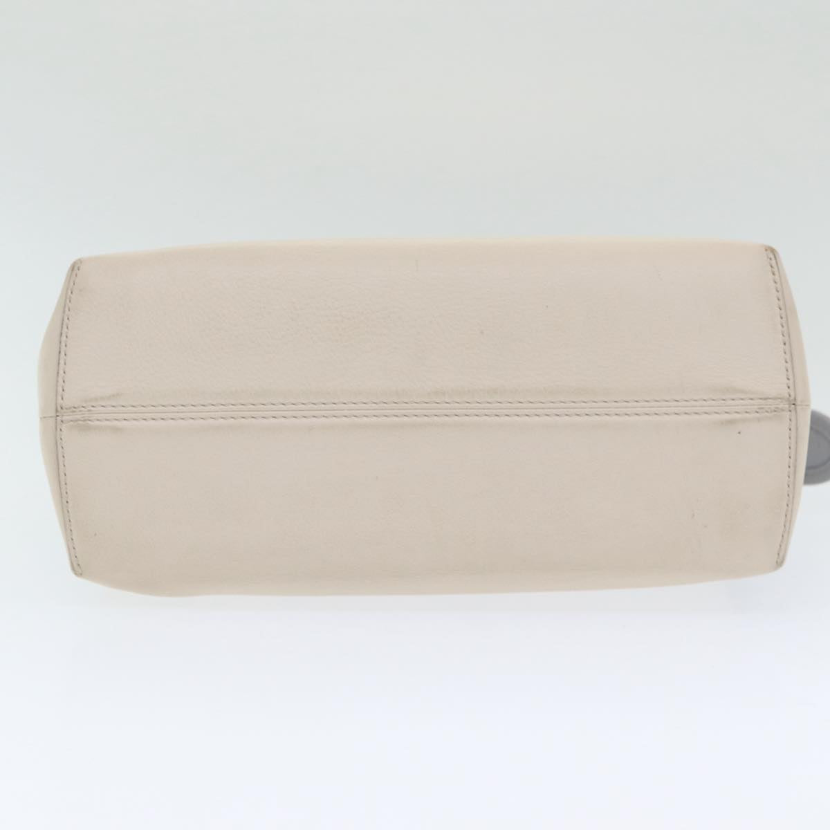 FENDI Hand Bag Leather Beige