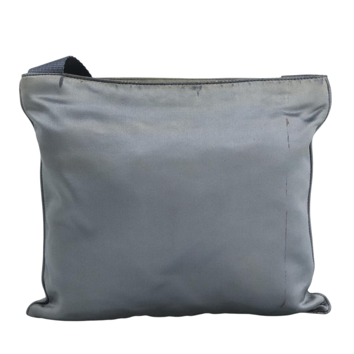 PRADA Shoulder Bag Satin Blue