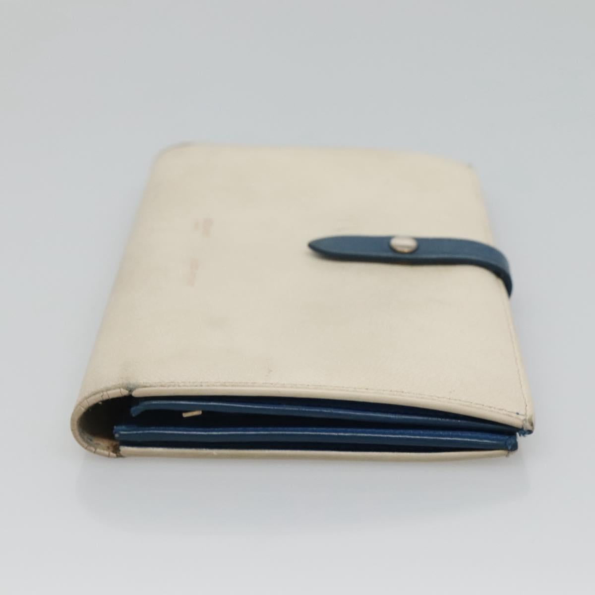CELINE Large Strap Wallet Leather White