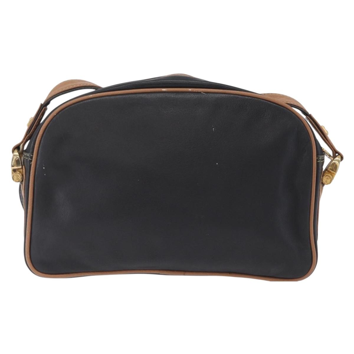 LOEWE Shoulder Bag Leather Black Gold