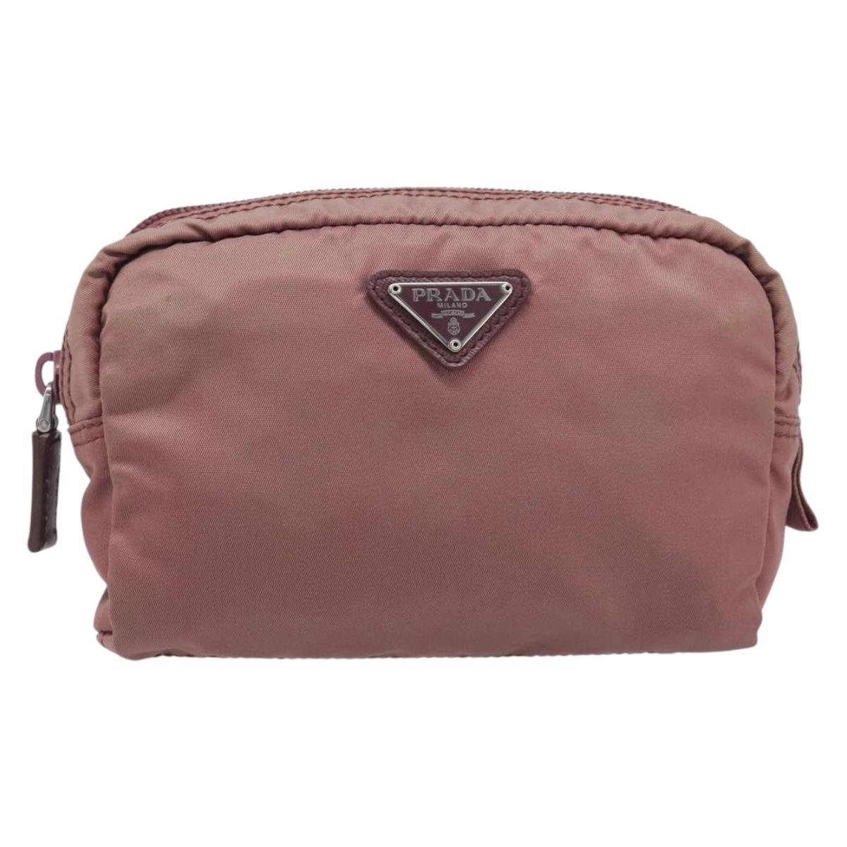 PRADA Pouch Nylon Pink
