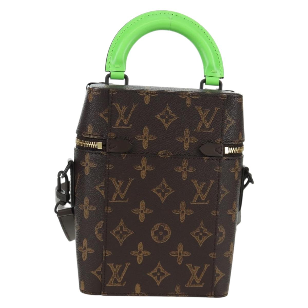 Louis Vuitton Monogram Vertical Box Trunk Shoulder Bag M59664 LV