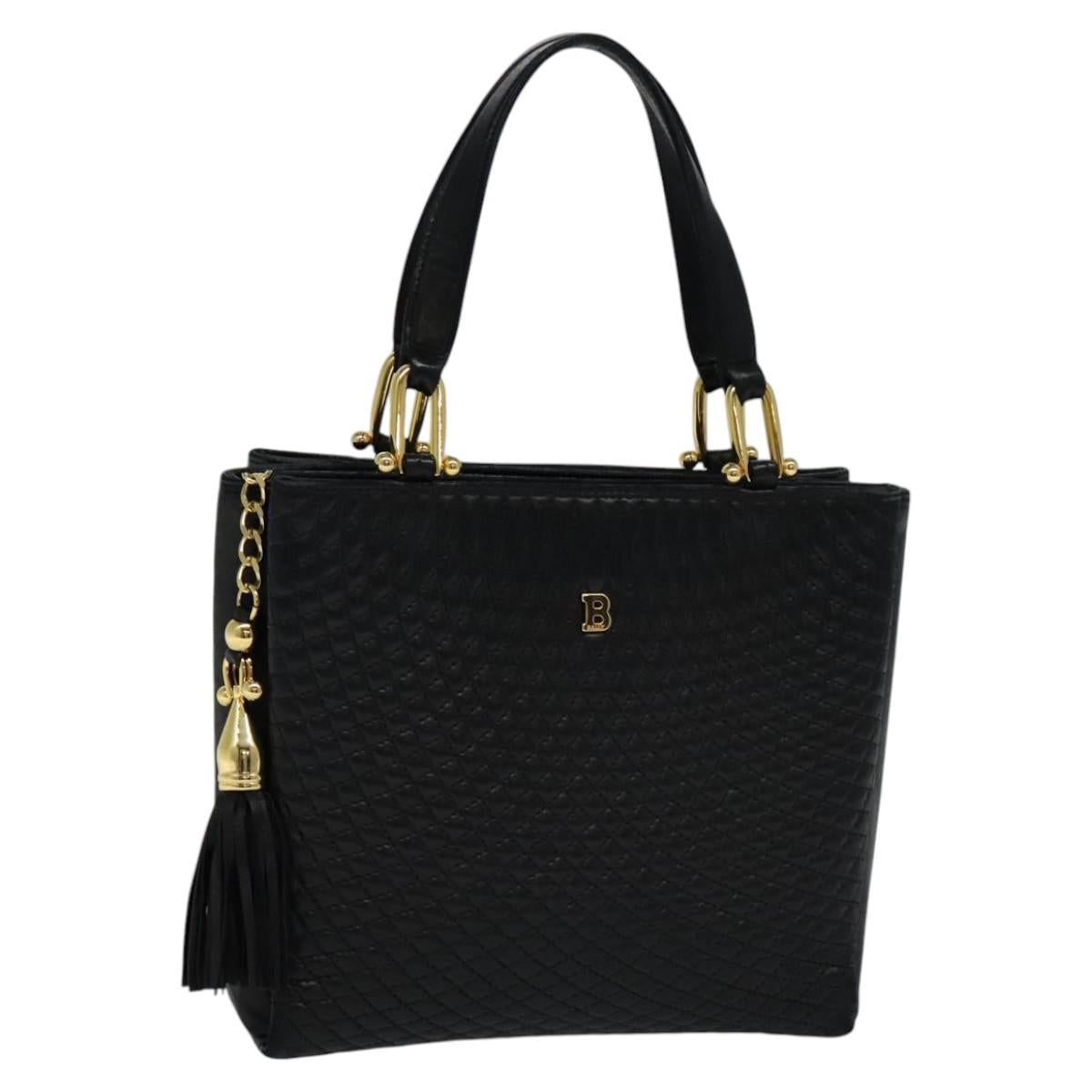 BALLY Hand Bag Leather Black
