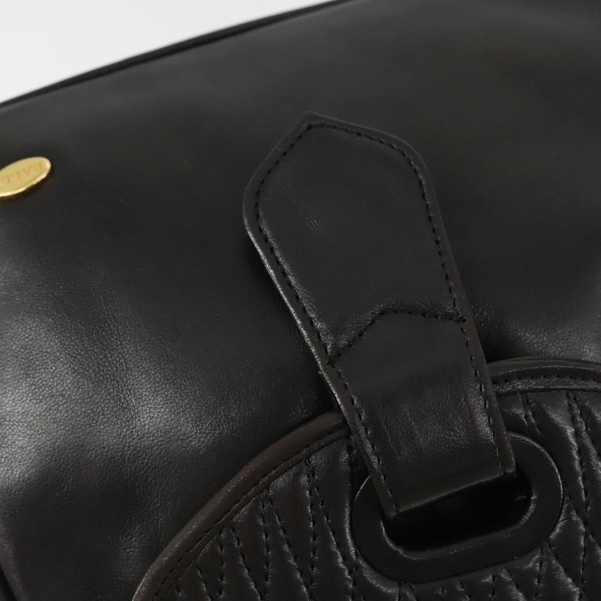 BALLY Backpack Leather Brown Gold