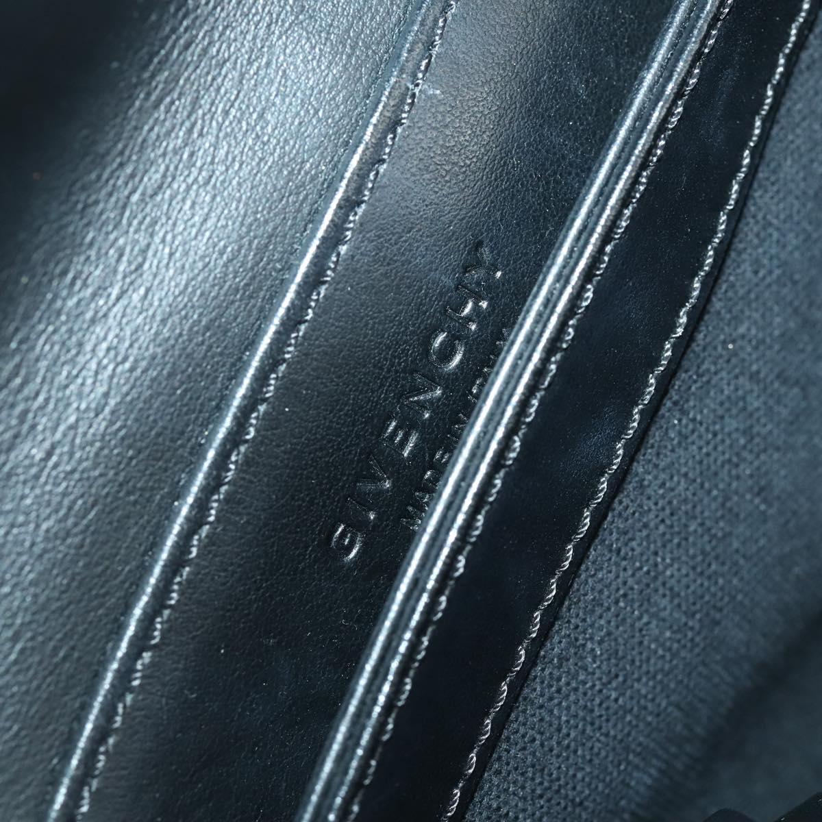 GIVENCHY Shoulder Bag Leather Black Silver