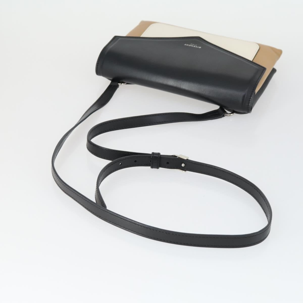 GIVENCHY Shoulder Bag Leather Black Silver