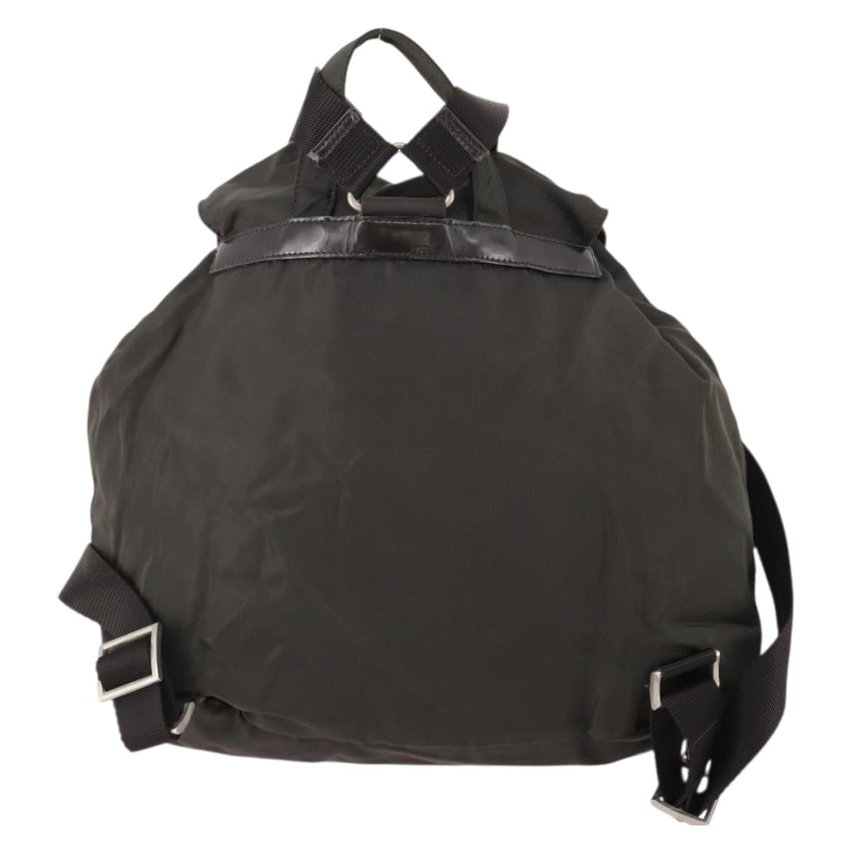 PRADA Backpack Nylon Gray Silver