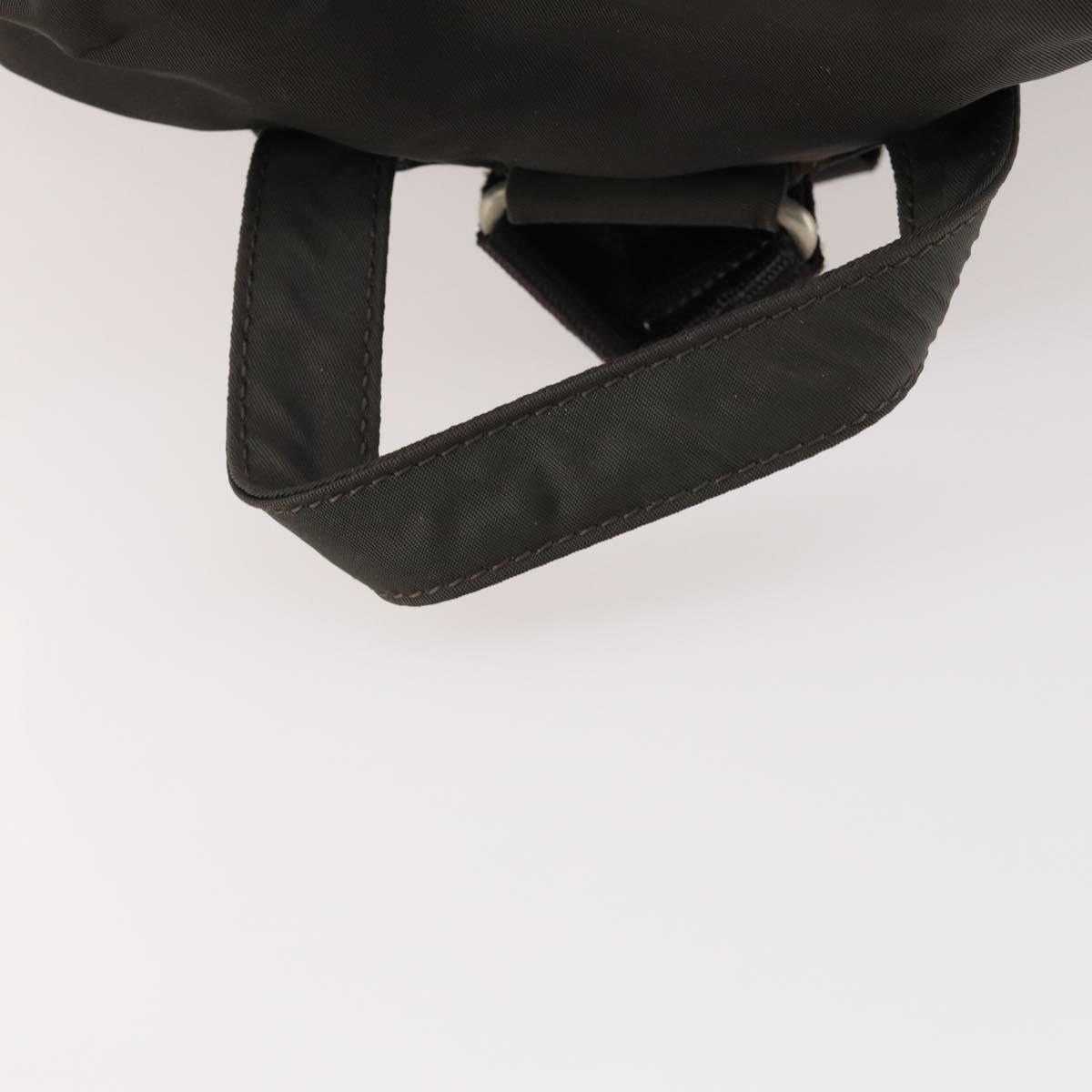 PRADA Backpack Nylon Gray Silver