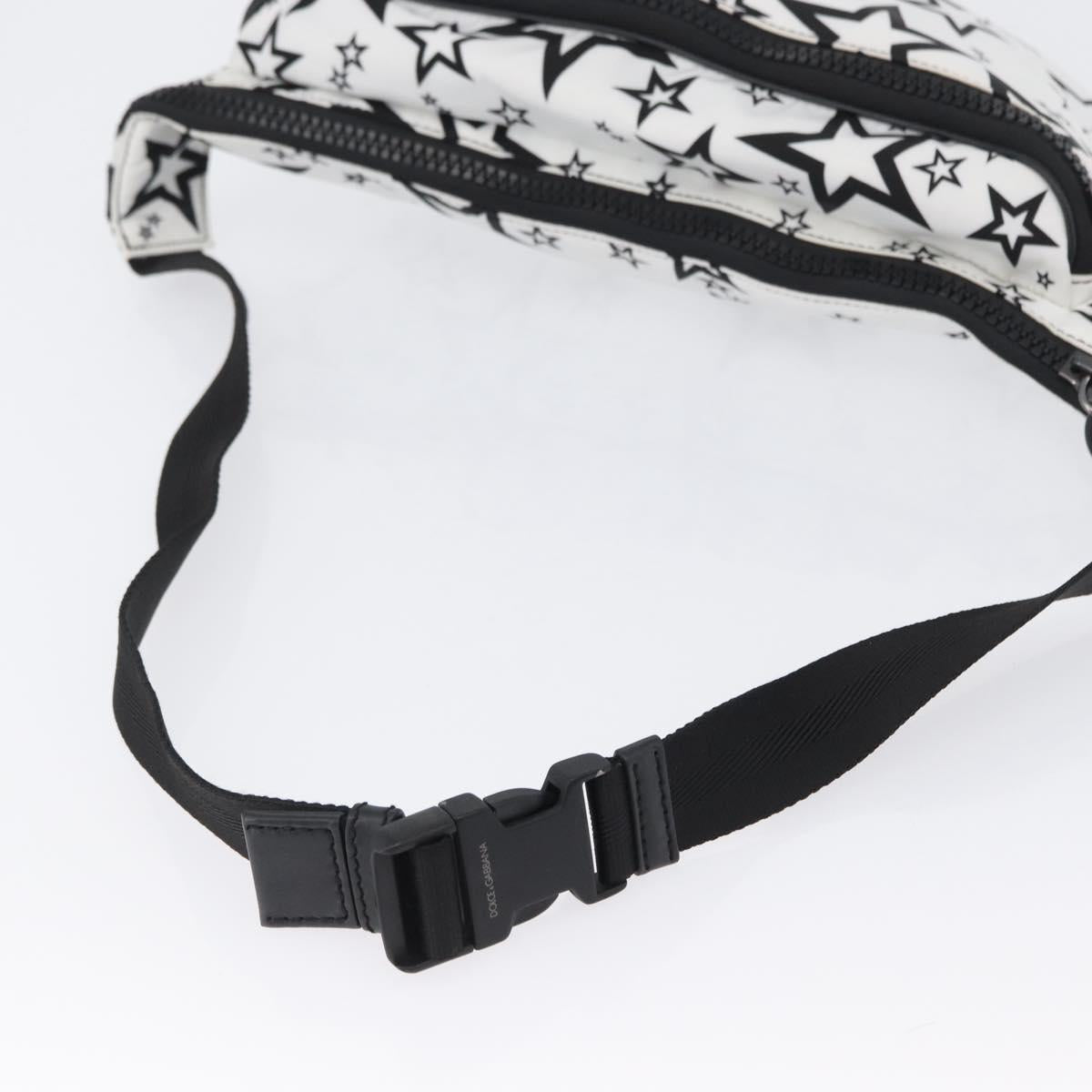 DOLCE&GABBANA Shoulder Bag Nylon White Silver
